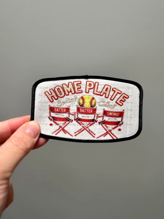 Softball Home Plate Hat Patch