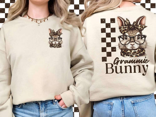 Leopard Print Name Bunny Top