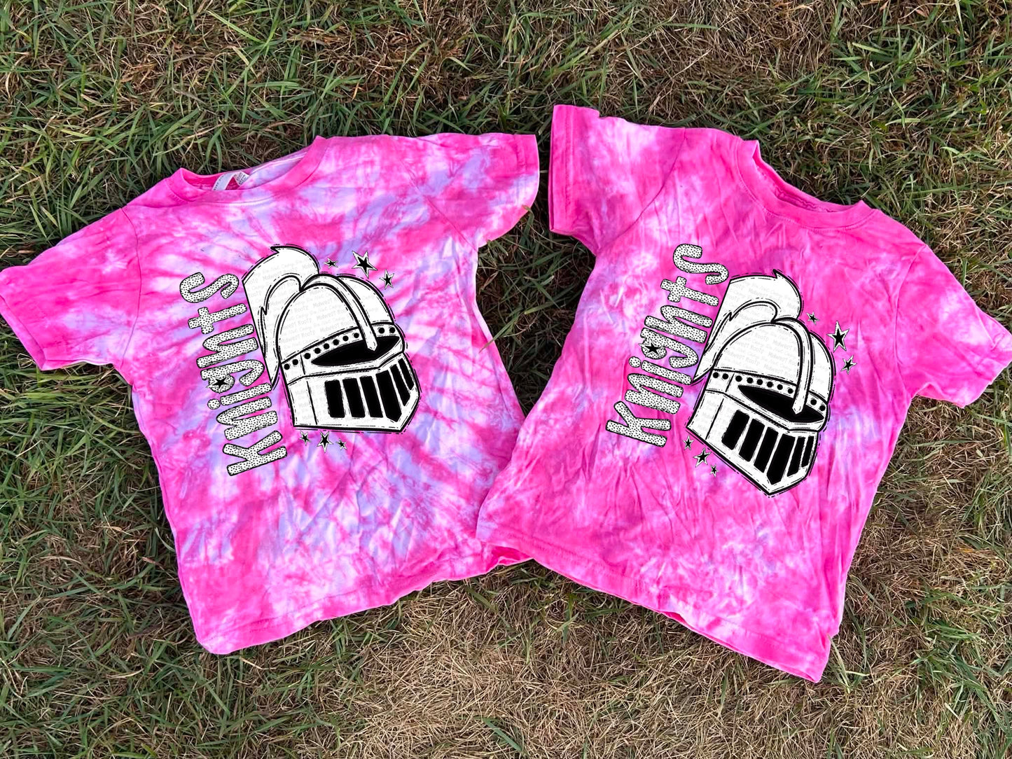 Pink Out Dyed BW Dotties Team Top