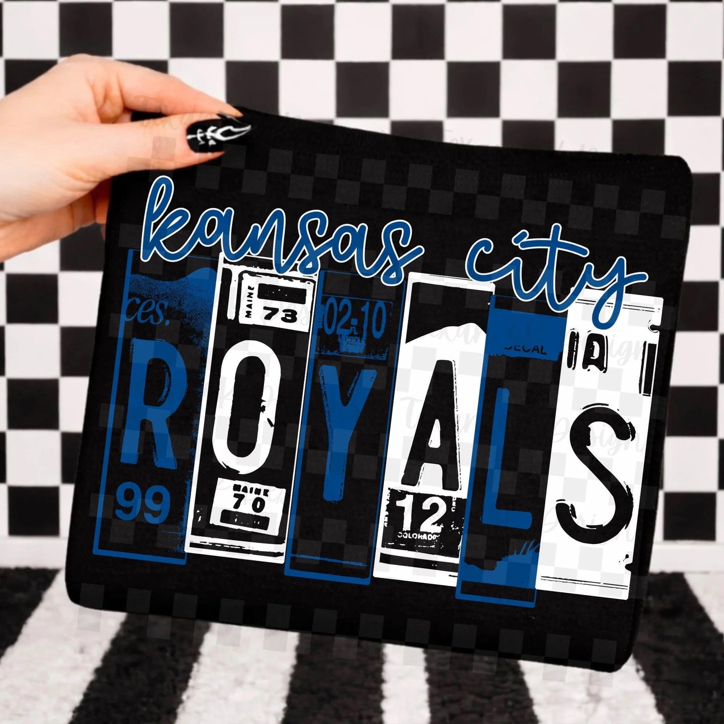 License Plate Baseball Team Top