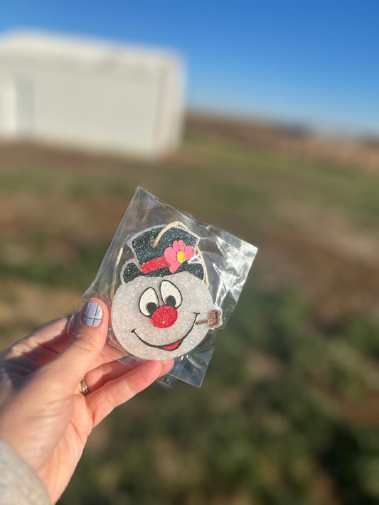 Snowman Freshie in Apple Pie Scent