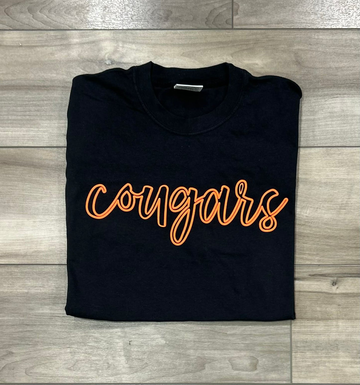 Custom Team Outline Puff Printed Top