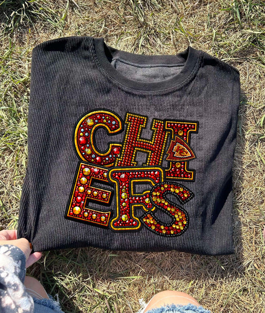 Pre Order Rhinestone Chiefs Corduroy