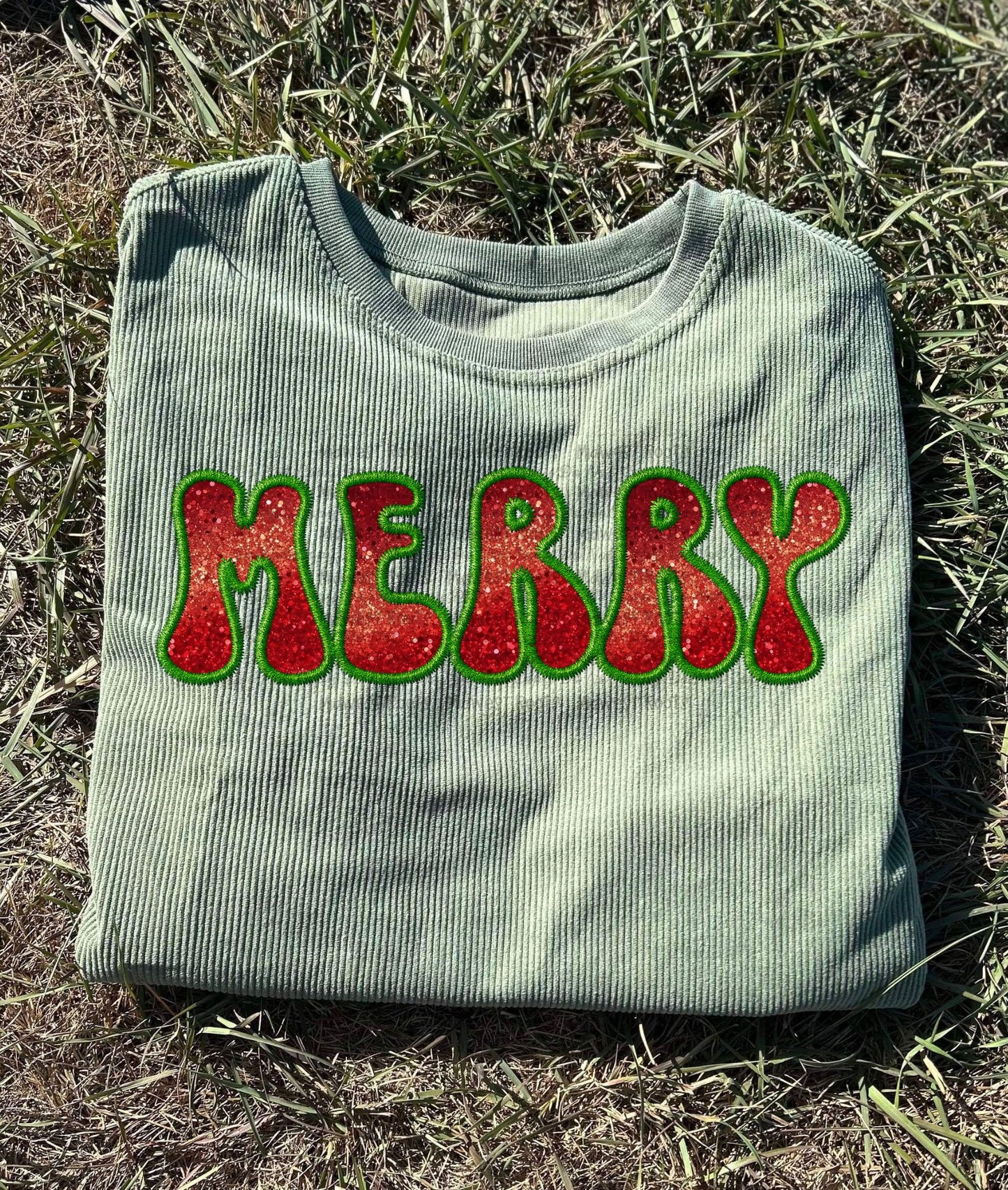 Merry Corduroy Sweatshirt Top