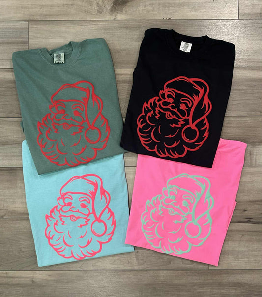 RTS Santa Puff Printed Top