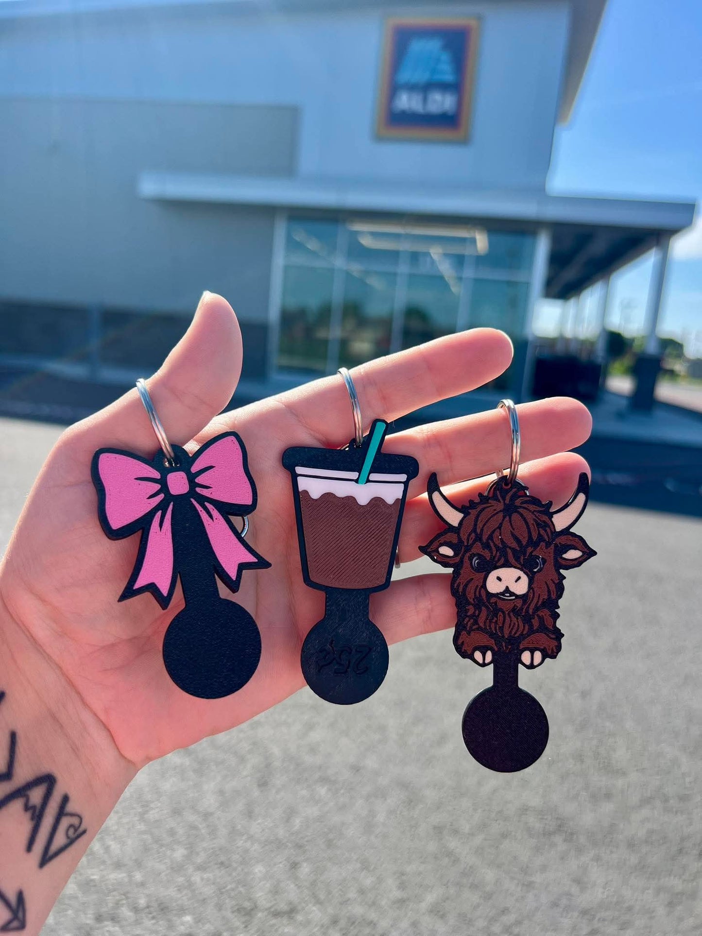 3D Printed Quarter Keychains
