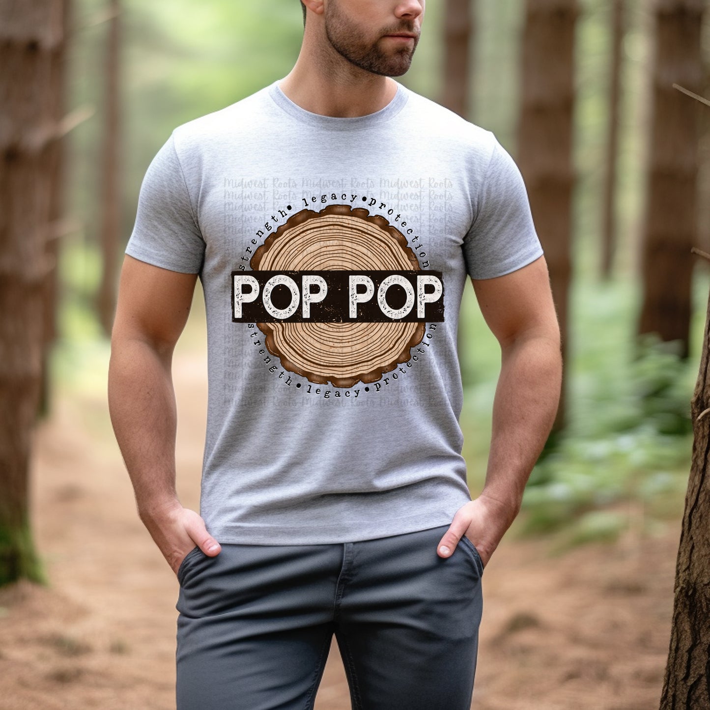 Pop Pop Affirmation Top