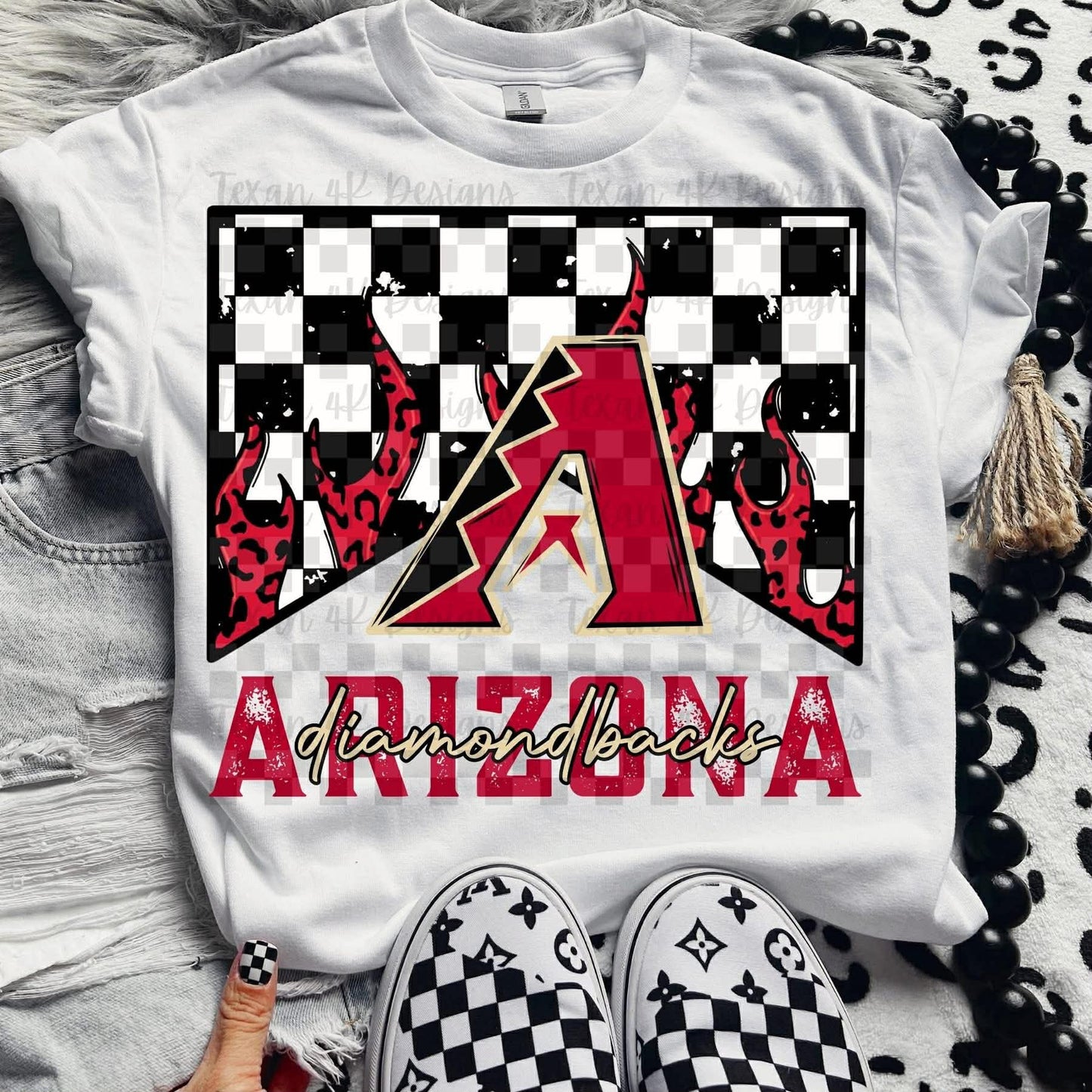 DTF Print - Flame Baseball Team