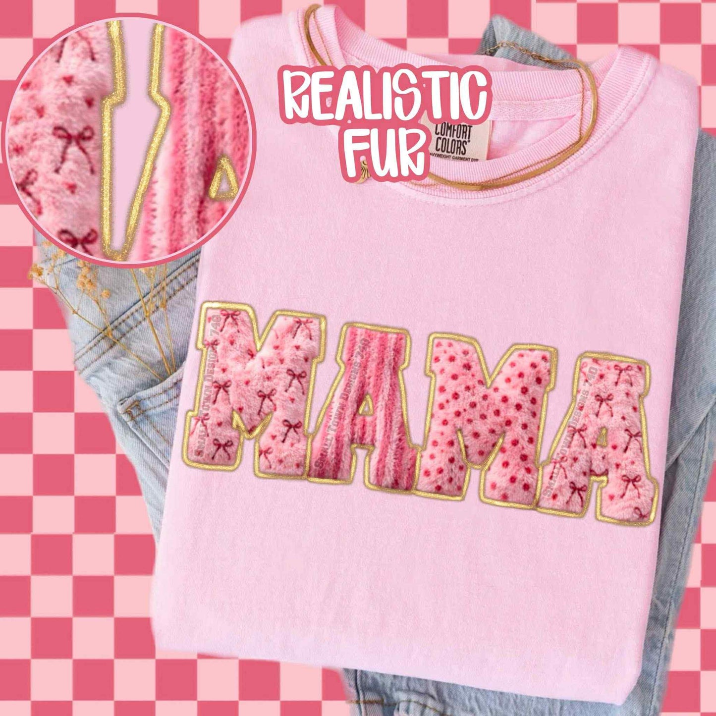 Faux Fur Mama Top