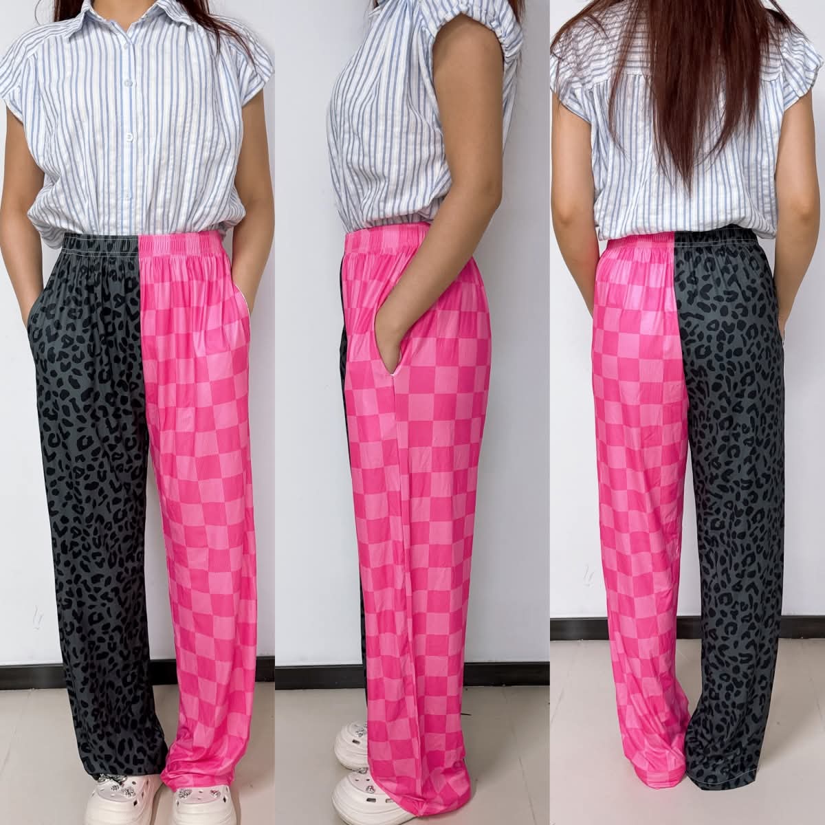 Split Wide Leg Pants Mock Up