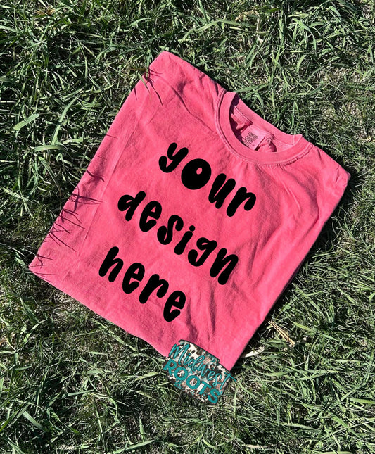 Watermelon Comfort Colors Mock Up