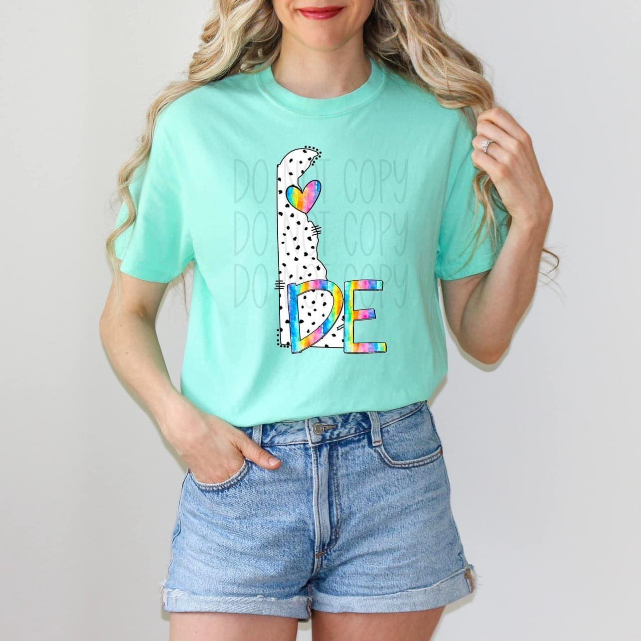 Dot & Rainbow State Tees Top