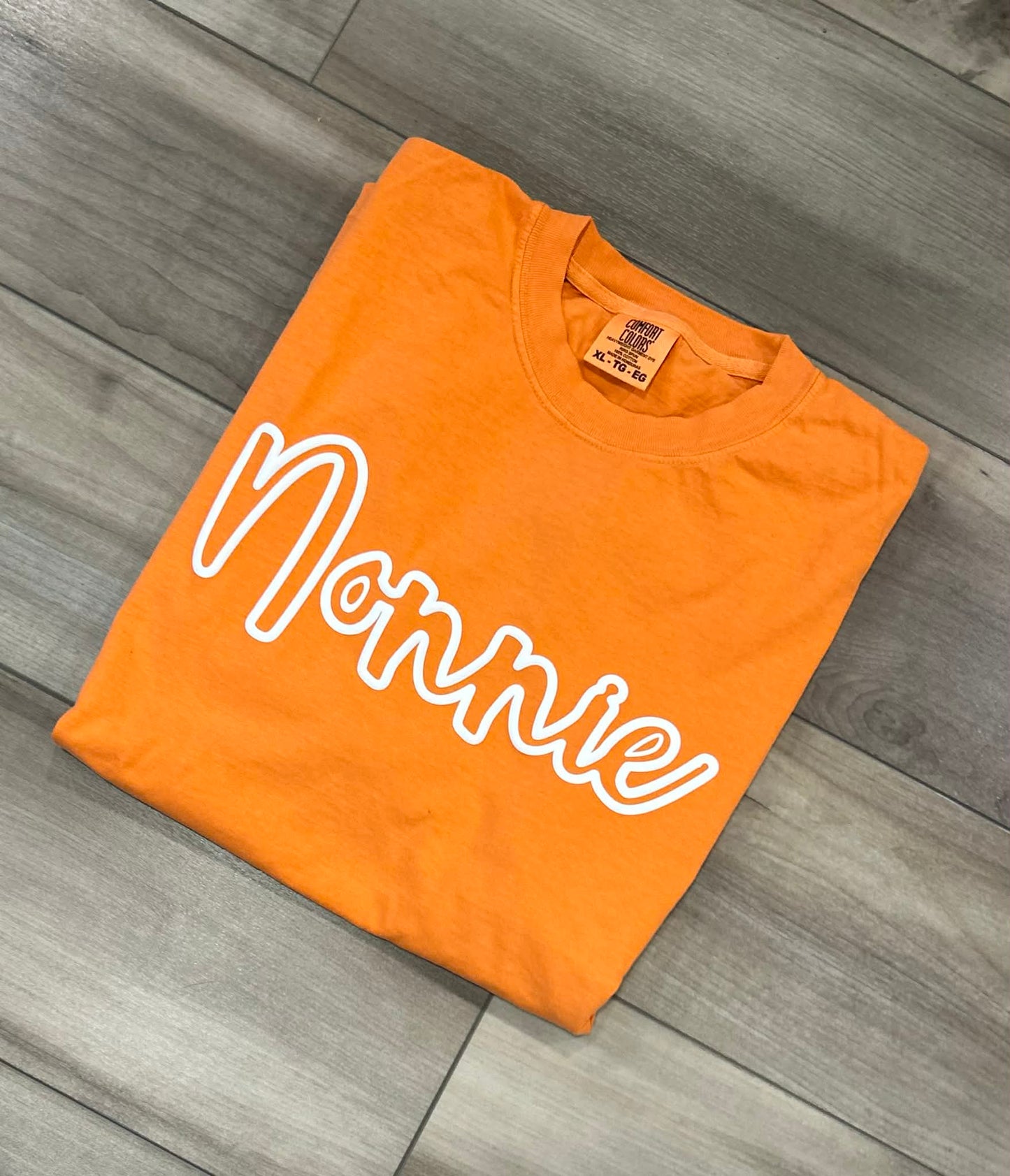 Custom Name Outline Puff Printed Top