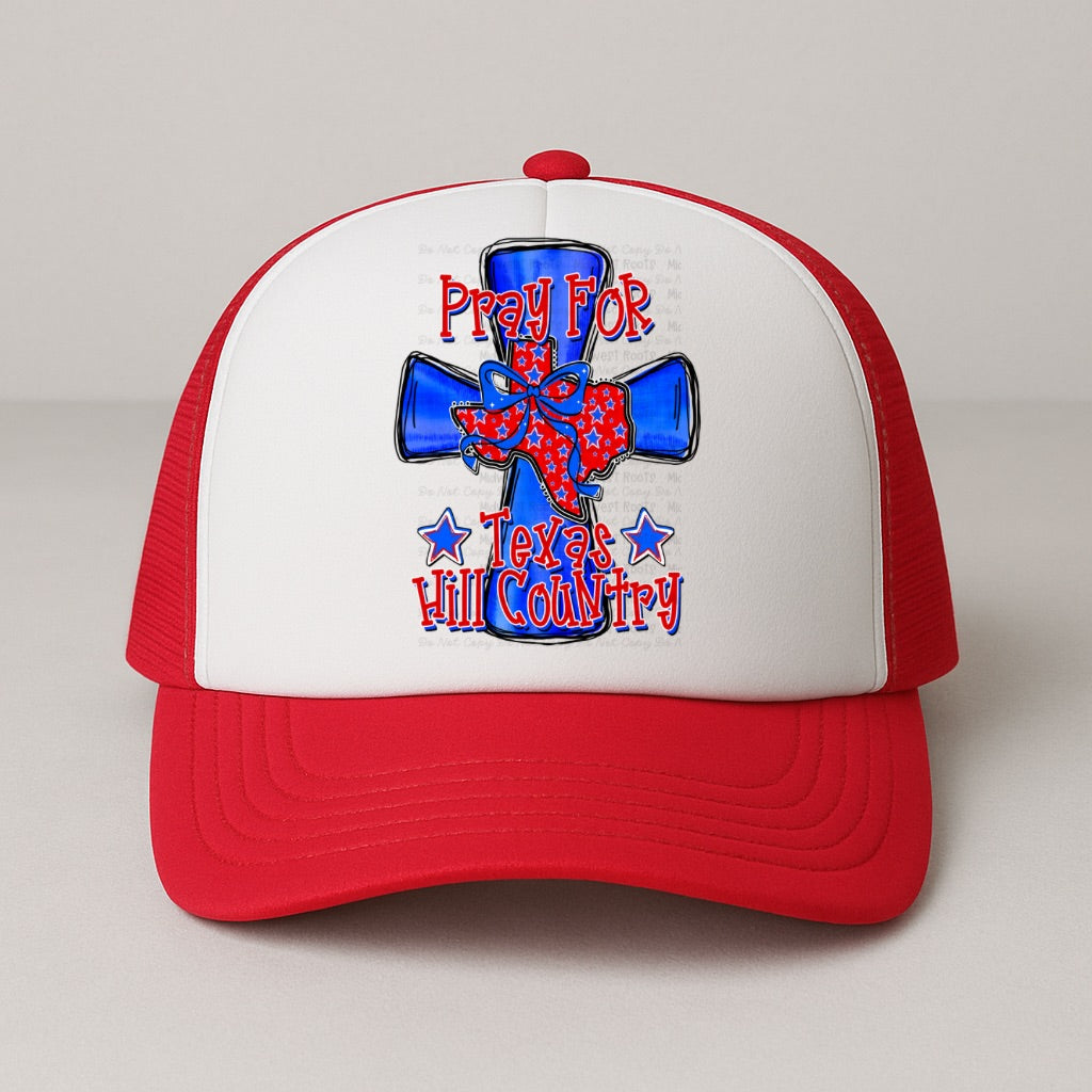 Pray For Texas Foam Trucker Hat