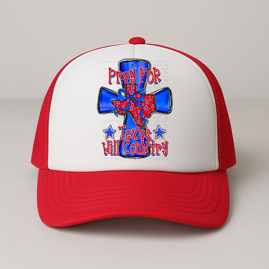 Pray For Texas Foam Trucker Hat