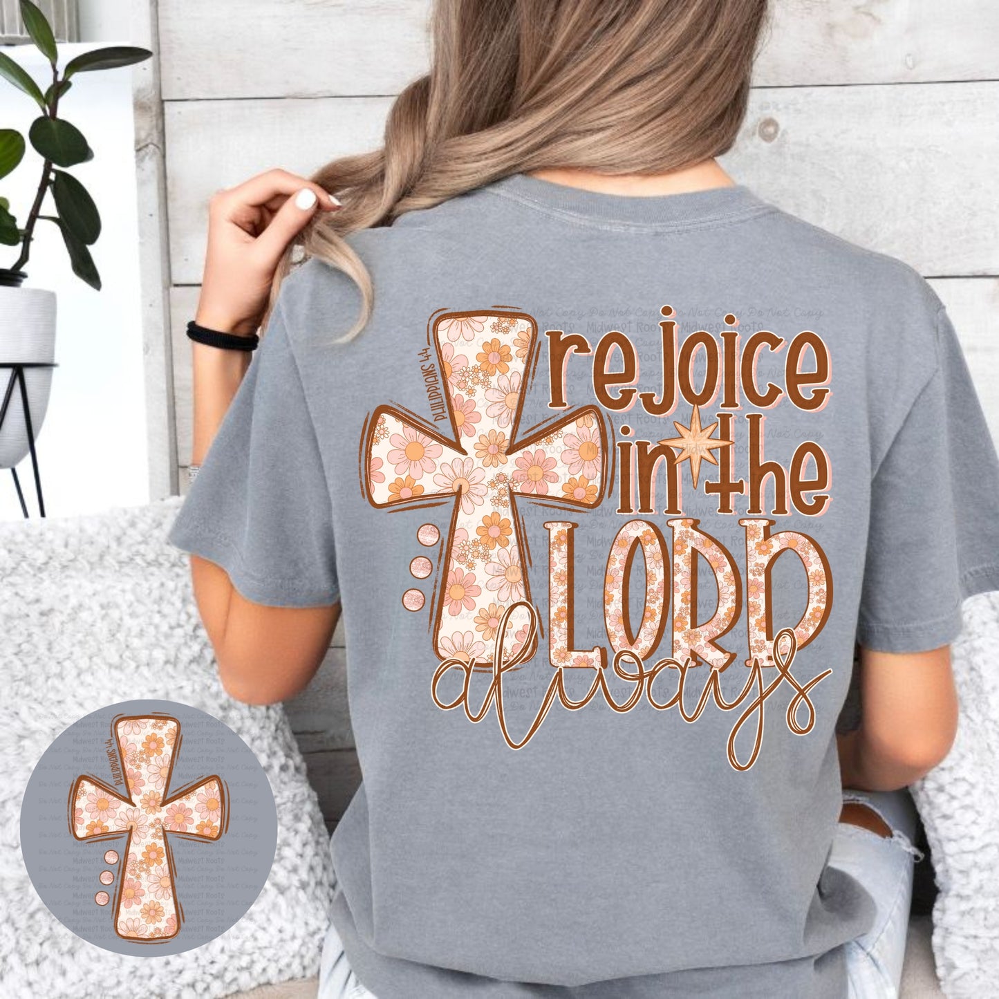 DTF Print - Rejoice in the Lord