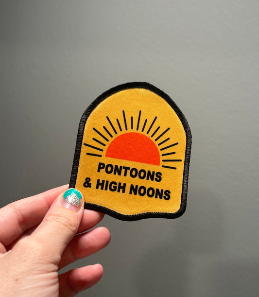 Pontoons and High Noons Hat Patch