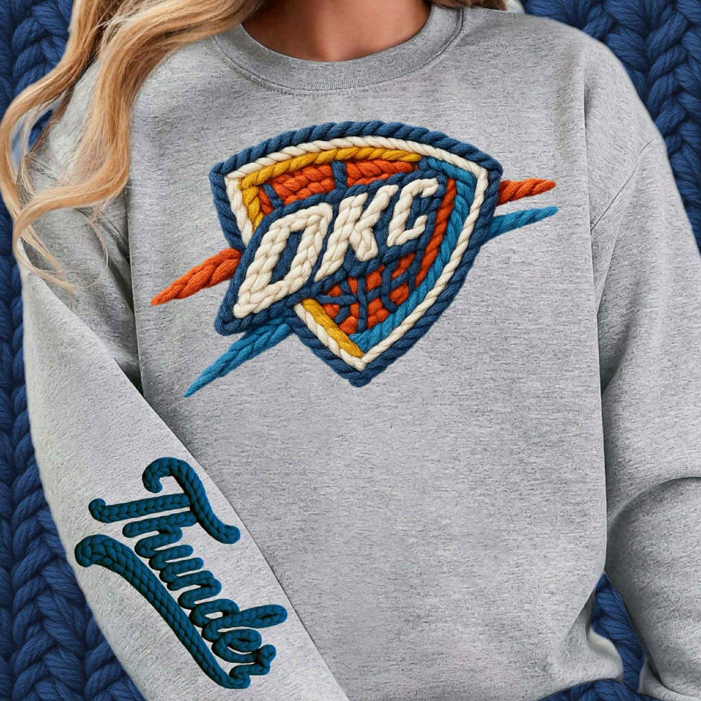 DTF Print - Faux Yarn Thunder