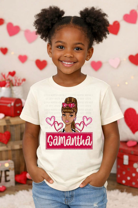 WS Completed Kids Top Valentine B@rbie Name