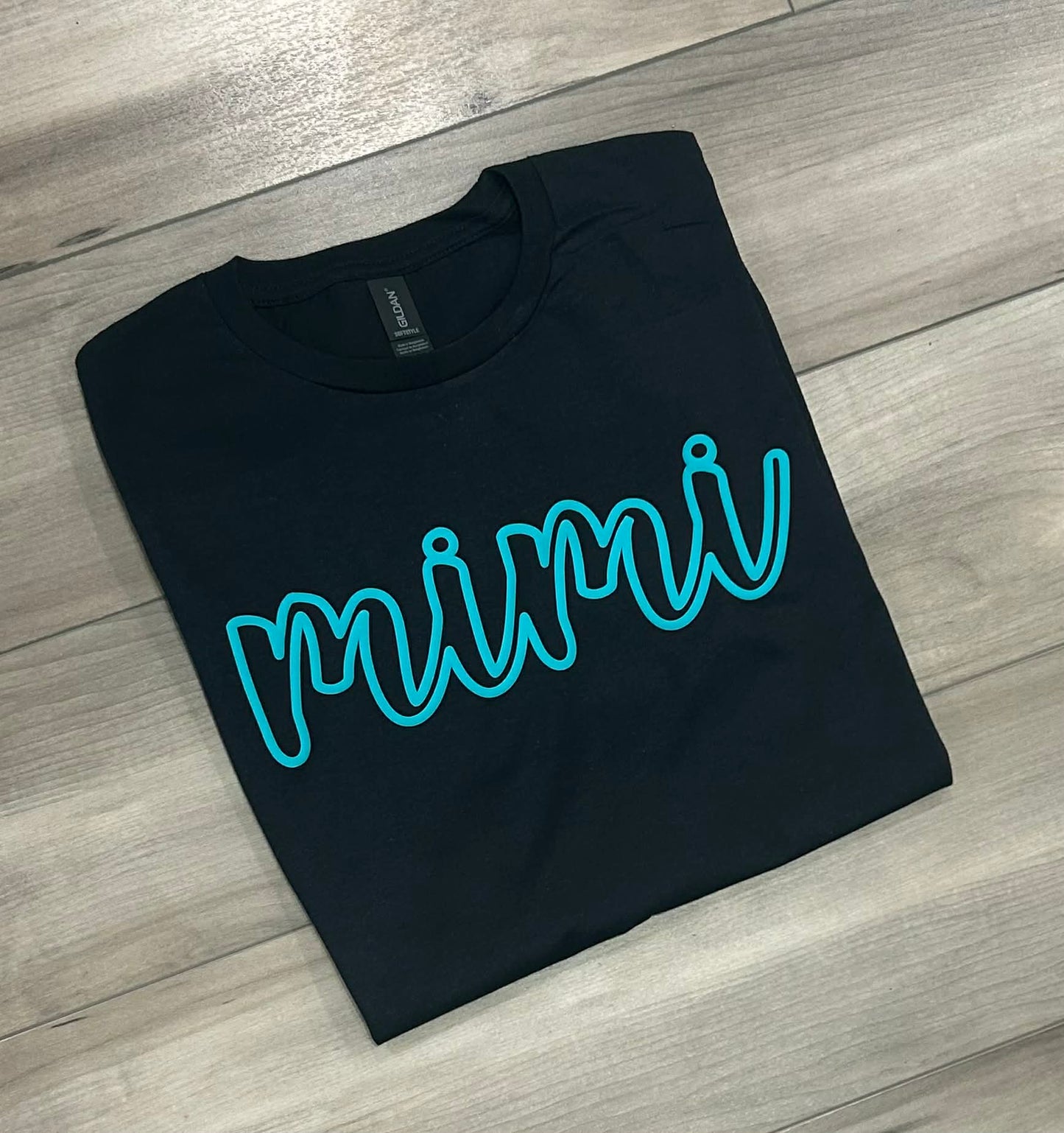 Custom Name Outline Puff Printed Top