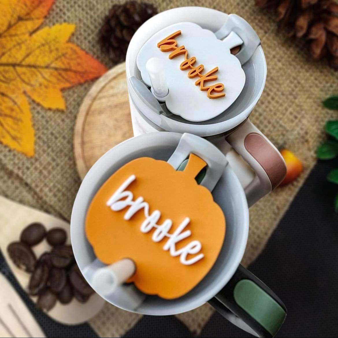 Personalized Pumpkin Cup Tags