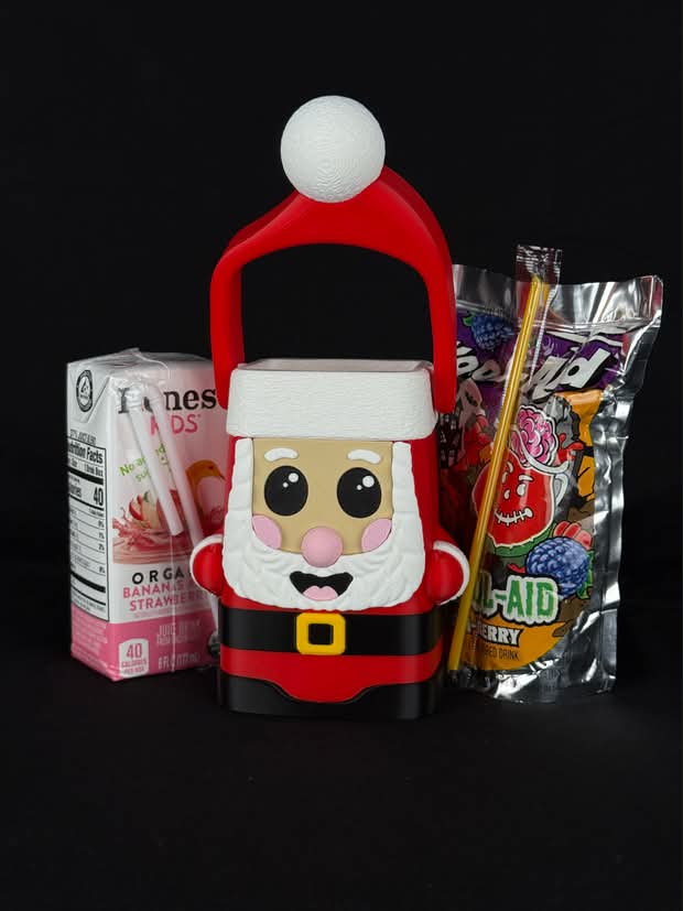 3D Printed Christmas Juice Box Holders