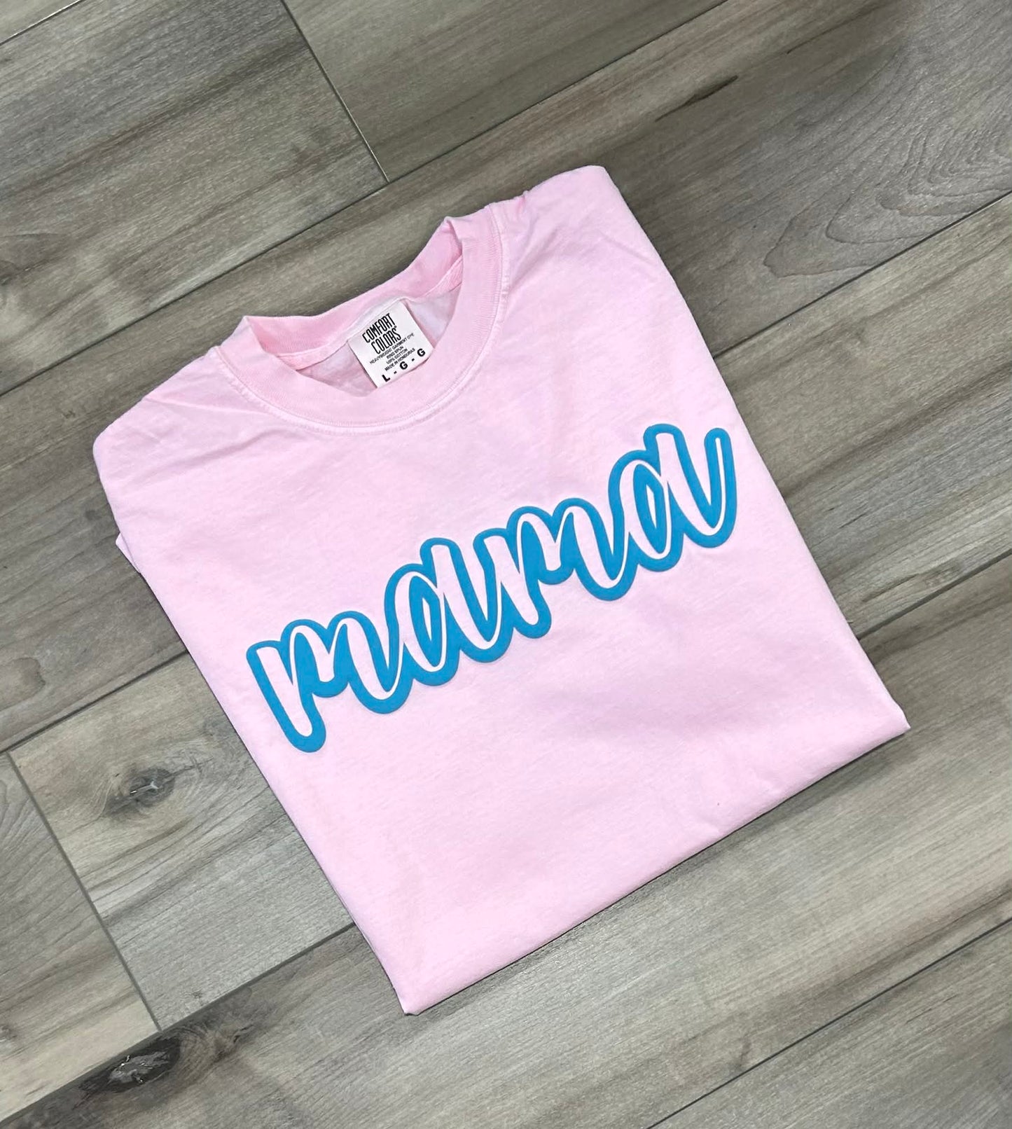 Custom Name Outline Puff Printed Top