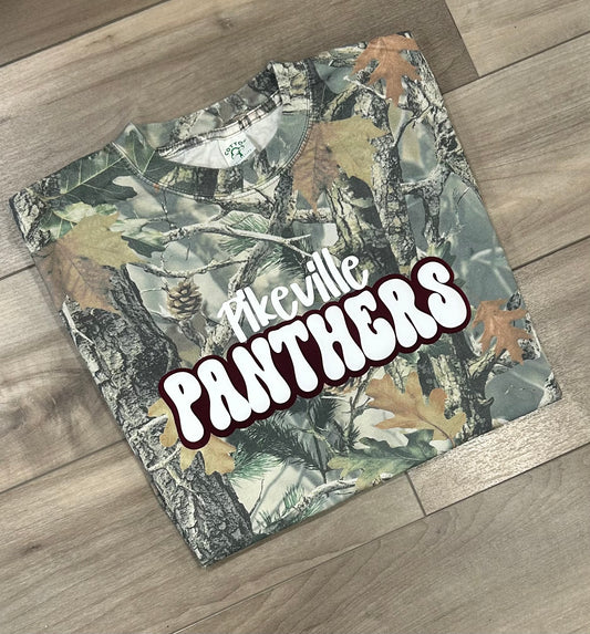 WS Completed Multi dimensional Puff Camo Top