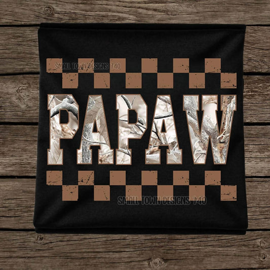 Papaw White Camo Top