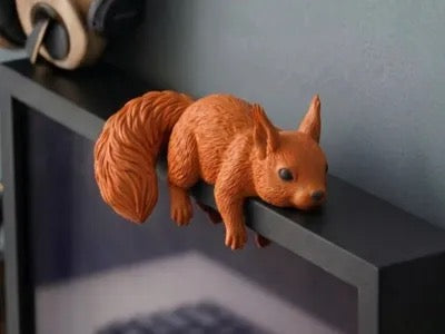 3D Printed Laying Squirrel Monitor Buddy