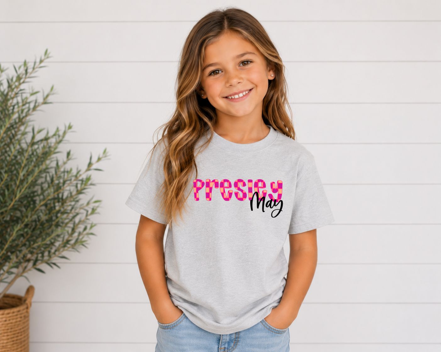 Custom Patterned Name Kids Top