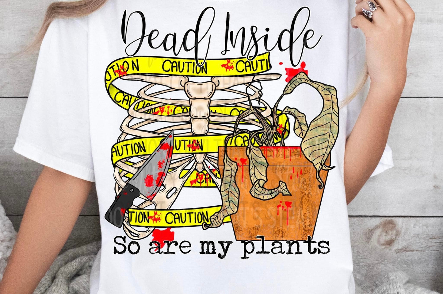 Dead Inside So Are My Plants Sub Print