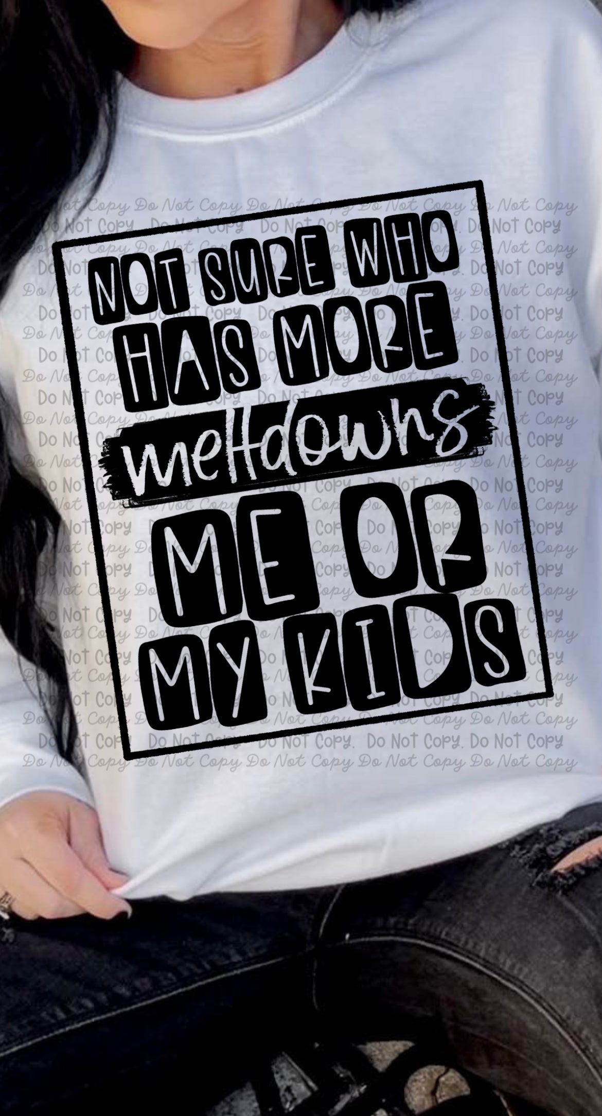 Not Sure Who Has More Meltdowns Sub Print