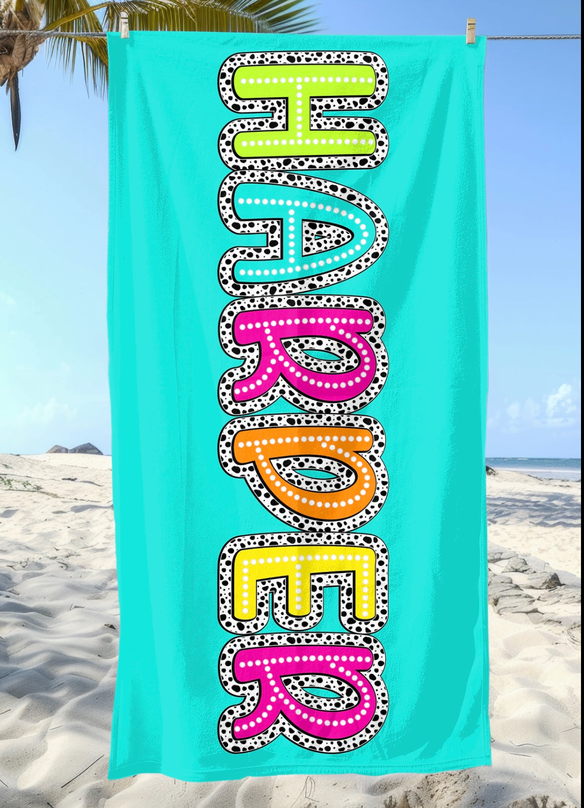 Pre Order Custom Neon Beach Towels