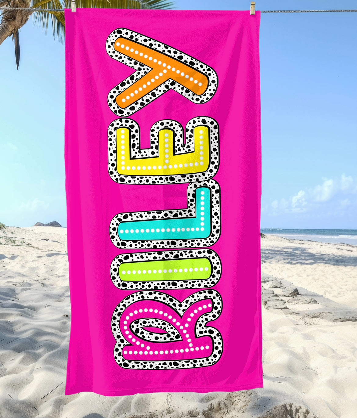 Pre Order Custom Neon Beach Towels