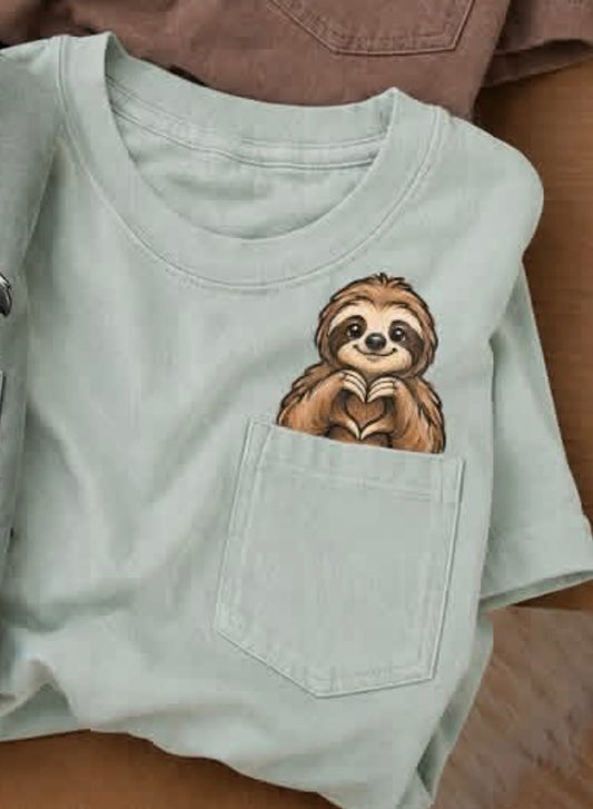 WS Completed Pocket Peeker Sloth Top