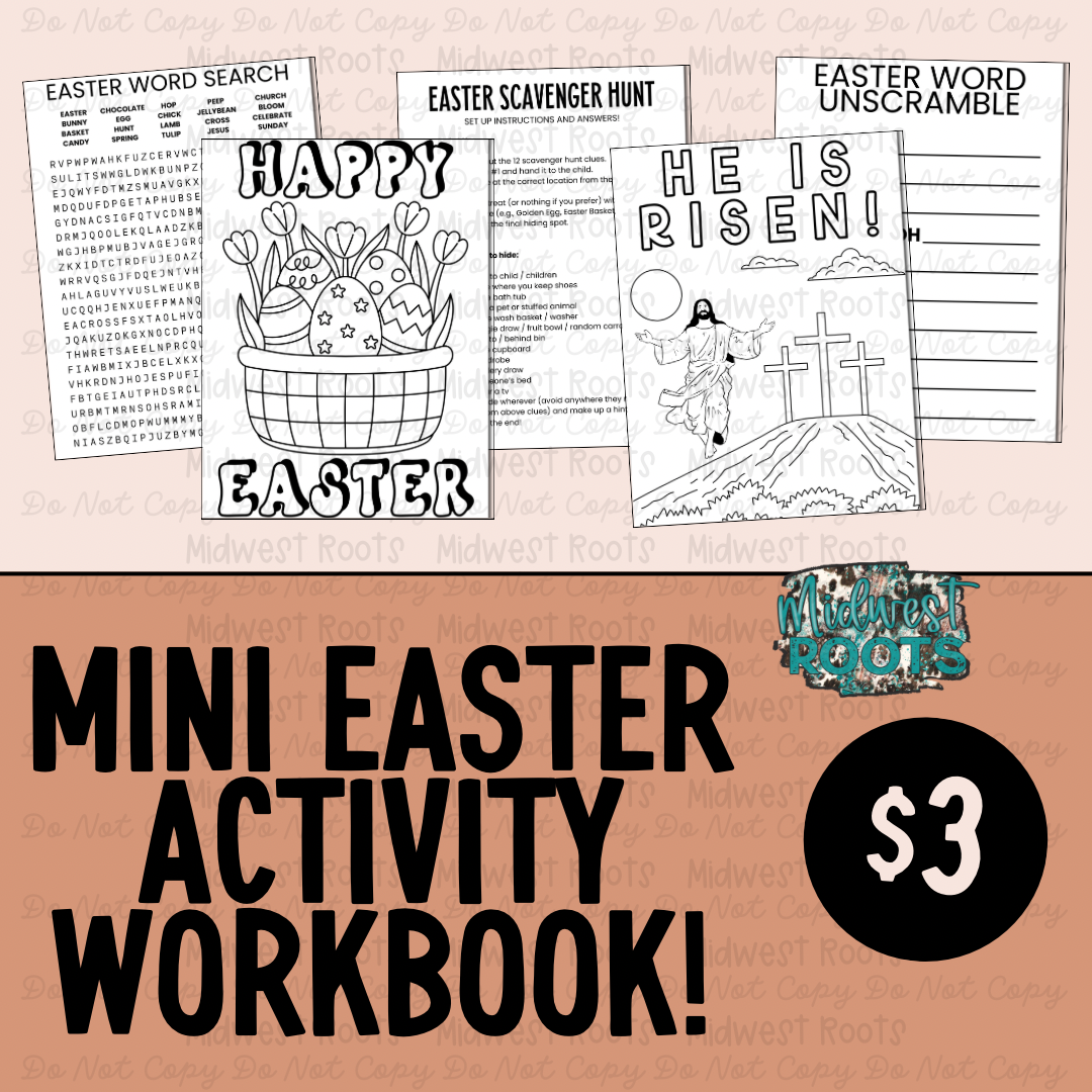 Easter Scavenger Hunt & Workbook