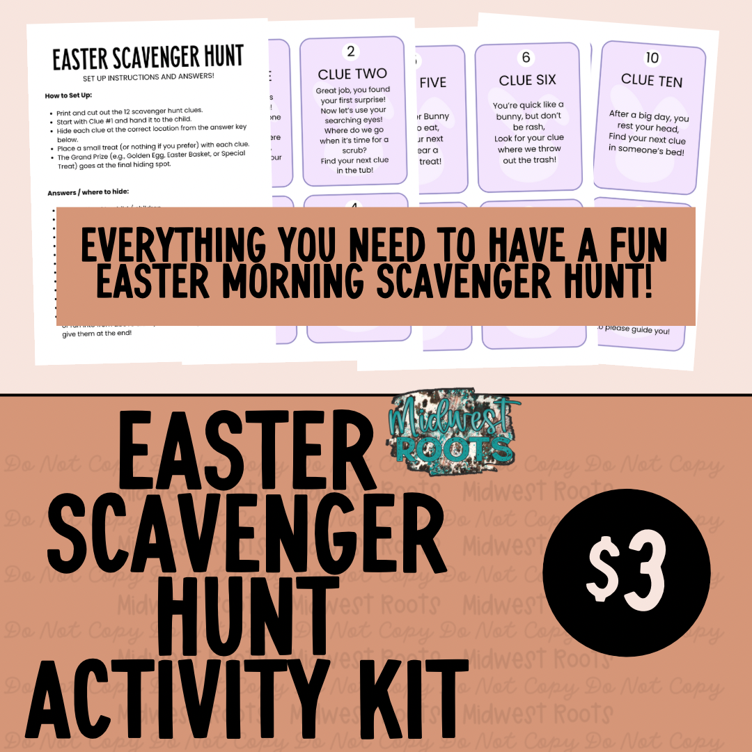 Easter Scavenger Hunt & Workbook
