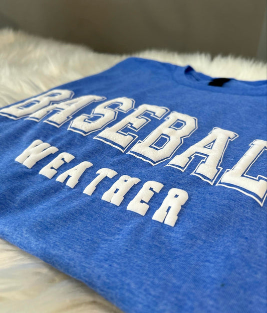 Baseball Weather Puff Print