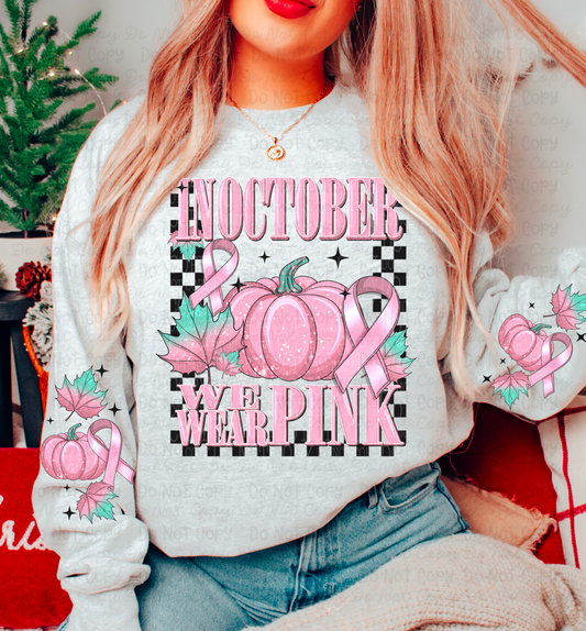 In October We Wear Pink Adult Top