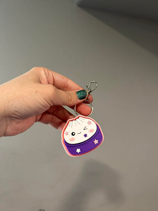 3D Printed Dumpling Clicker Keychain