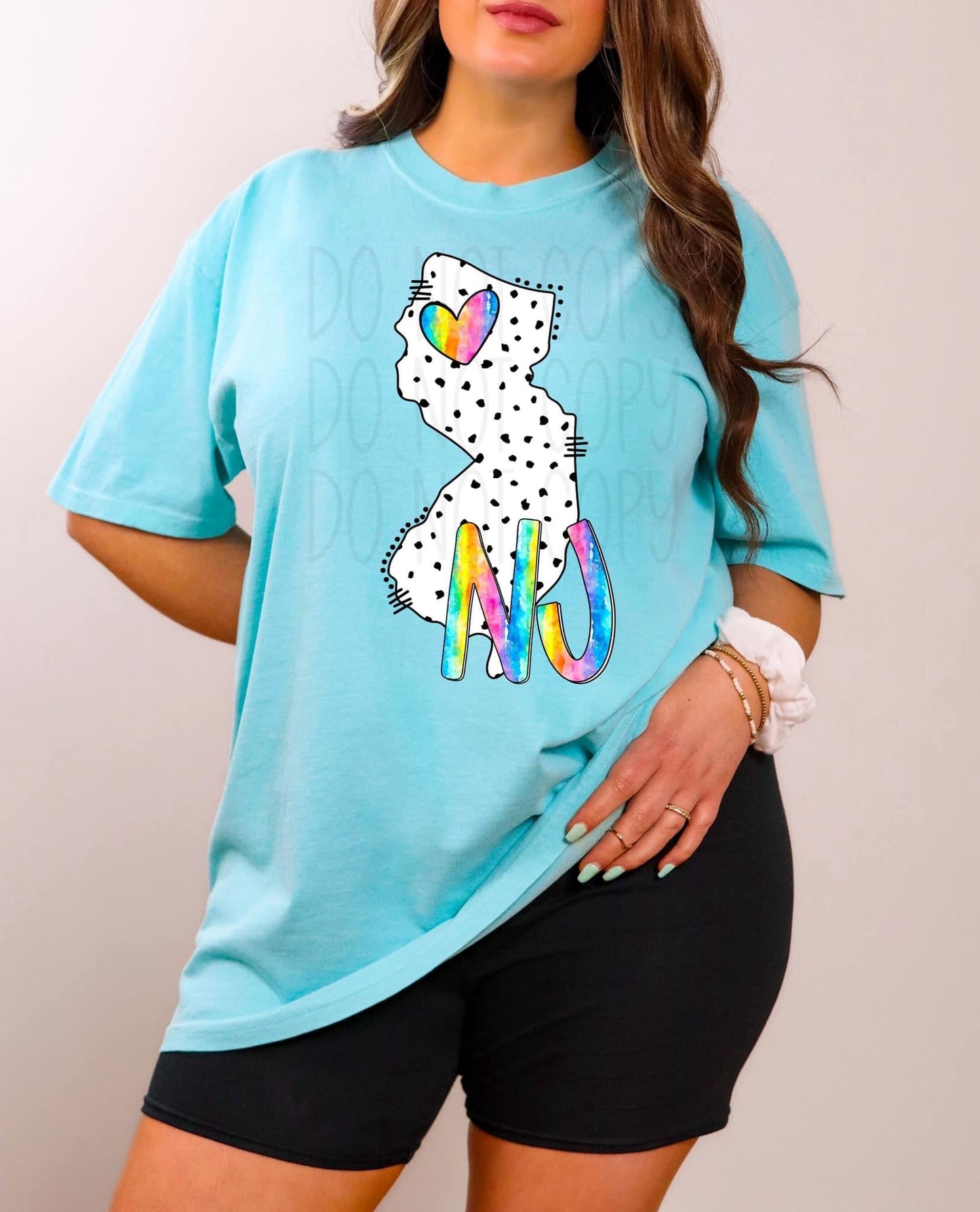 Dot & Rainbow State Tees Top