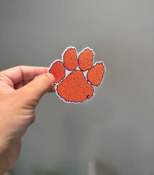 Clemson Paw Print Hat Patch