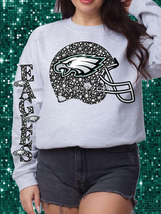 WS Completed Top Eagles Helmet with Sleeve