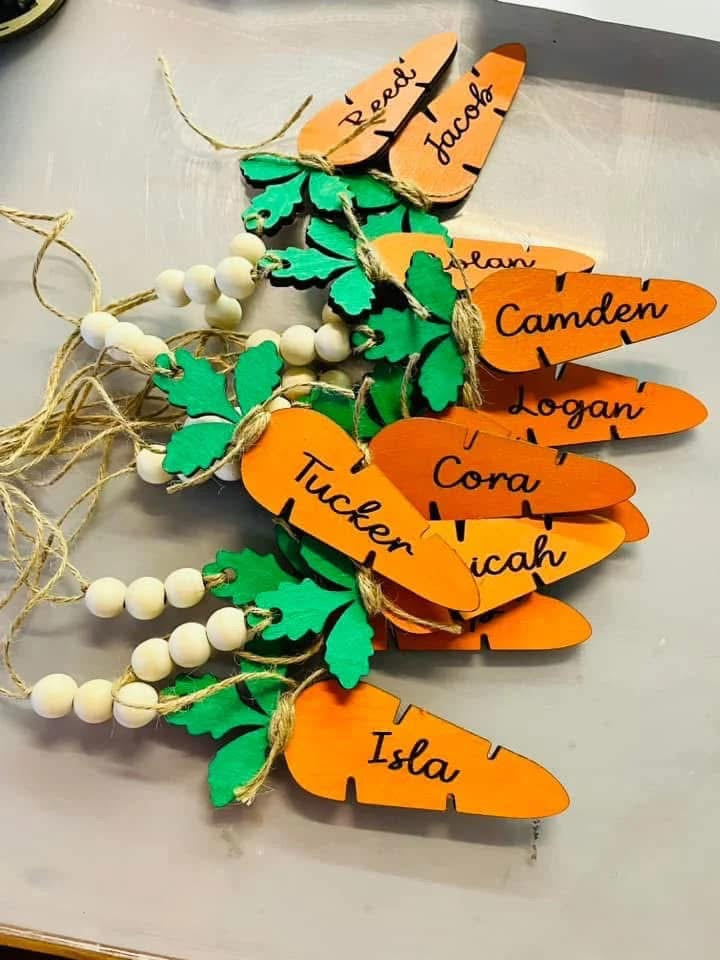Carrot Easter Tag