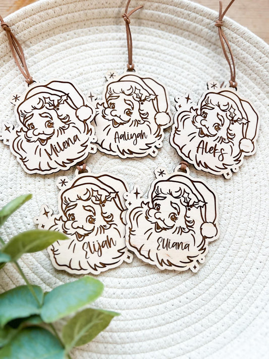 Personalized Santa Ornament