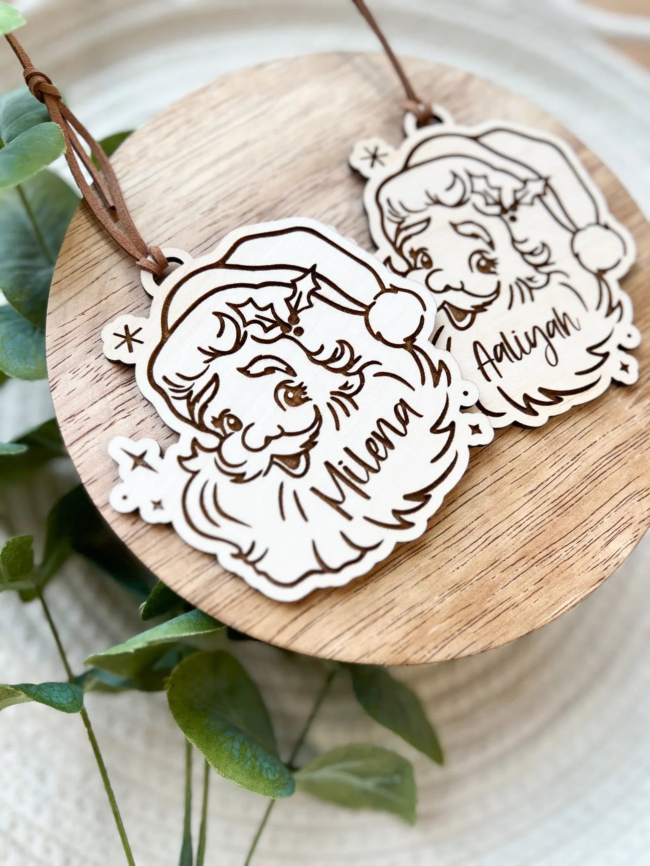 Personalized Santa Ornament