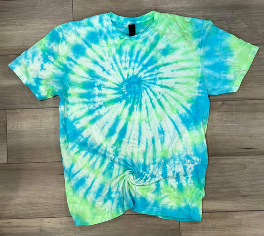 Blank Tie Dye Top in Razzapple Swirl