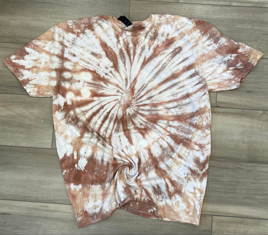 Blank Tie Dye Top in Love You A Latte
