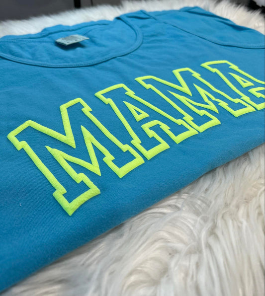 WS Completed Neon Mama Puff Print Top